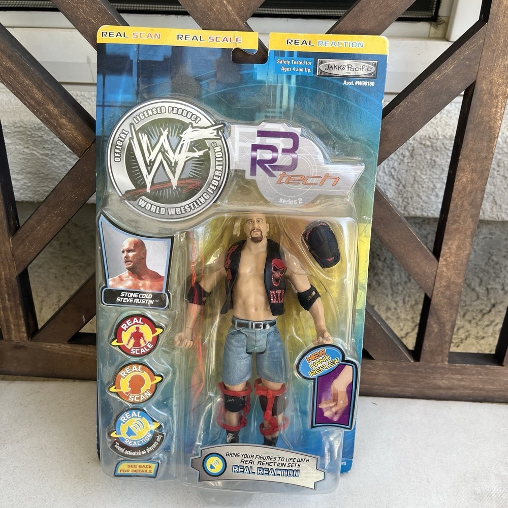 WWF Stone Cold‎ Steve Austin Wrestling FACTORY WWE R3 Tech Figure 2002